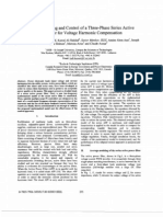 Averaged Modeling and Control of A Three-Phase Series Active Power Filter For Voltage Harmonic Compensation