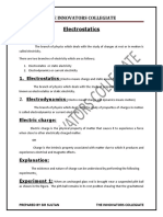 CHAP 15 Electrostatics 1