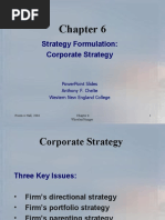 Strategy Formulation: Corporate Strategy: Powerpoint Slides Anthony F. Chelte Western New England College