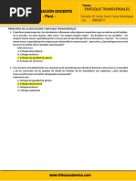 Solucionario ENFOQUE TRANSVERSALES 17 AGOSTO