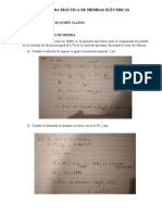 Segunda Práctica de Medidas Eléctricas