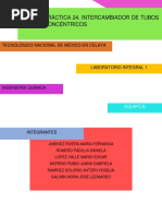 Práctica 24. Intercambiador de Tubos Concéntricos