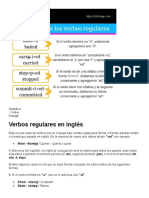 Gramática Verbos Regulares