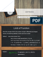 Limit Theorems: By: Ivan Sutresno Hadi Sujoto