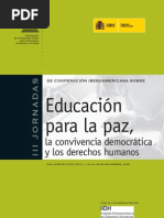 Educacion para La Paz La Convivencia Democratic A y Los Derechos Humanos