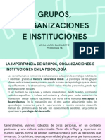 Grupos, Organizaciones e Instituciones