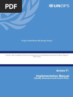 2021 11 25 - Annex F Implementation Manual (QA QC Plan) - UNOPS