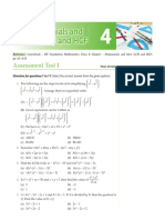 Polynomials and Their LCM and HCF: Assessment Test I