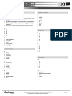 B1 Review Test 2 Answer Key Standard