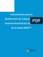 Instrucciones para La Notificación de Tuberculosis Al SNVS 2.0 - Oct2021