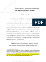 Diversity and The Principle of Independence and Impartiality in The Future Multilateral Investment Court (MIC)