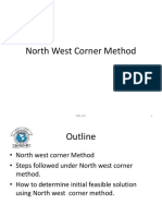 North West Corner Method