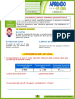 Ficha 2 Mat - Utilizamos Estrategias de Cálculo