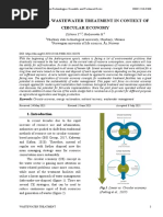 Biological Wastewater Treatment in Context of Circular Economy