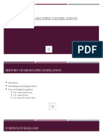 Delegated Legislation - UK and USA