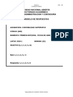 Universidad Nacional Abierta Vicerrectorado Académico Área: Administracion Y Contaduria Modelo de Respuestas