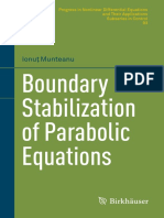 Boundary Stabilization of Parabolic Equations: Ionut Munteanu