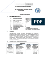 Sílabo Ingeniería de Costos - 2021-2