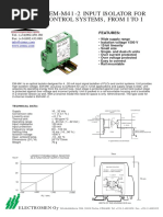 EM-M41 & EM-M41-2: Input Isolator For Plcs and Control Systems, From I To I