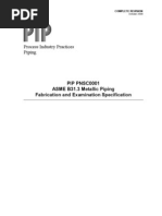 PNSC0001 ASME B31.3 Metallic Fabrication and Exam