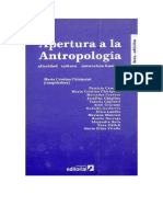 Apertura A La Antropologia - Chiriguini