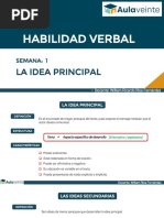 Semana 1 - La Idea Principal