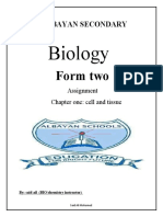 Assignment Cell and Tissue