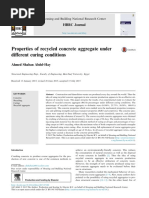 Properties of Recycled Concrete Aggregate Under Different Curing Conditions