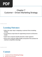 Chapter 7 Customer - Driven Marketing Strategy