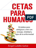 RECETAS PARA HUMANOS 50 Platos para Estar Delgado y Disfrutar de