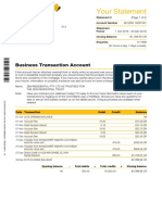 Your Statement: Business Transaction Account