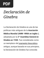 Declaración de Ginebra - Bioeticawiki