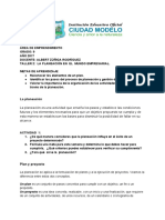 Taller 2 La Planeación en El Mundo Empresarial.