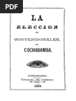 La Eleccion de Convencionales en Cochabamba