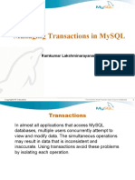 Managing Transactions in MySQL