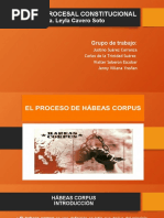 Habeas Corpus - Trabajo ultimoDERECHO CONSTITUCIONAL