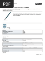 Network Cable - FL CAT5 FLEX CONF/ - 2744843: Key Commercial Data