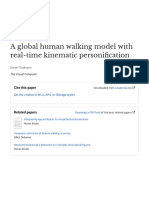 A Global Human Walking Model With Real-Time Kinematic Personification