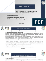 Fase I - Tema 3 - Ciclos de Vida Del Proyecto.