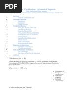 Breast - Calcifications Differential Diagnosis: Anatomy Diagnostic Approach