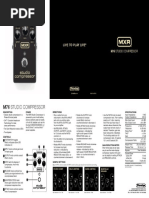 MXRM76 Studio Compressor User Manual