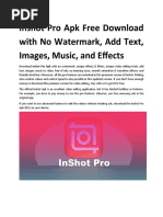 Inshot Pro Apk - Latest Version in 2021