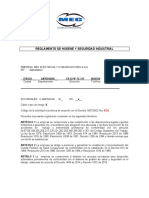 Reglamento de Higiene y Seguridad Mec Electricas y Comunicaciones Sas 2019