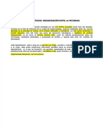 Caso de Estudio Organizacion Hotel La Vecindad