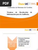 Nº8 - Técnicas de Recolección de Información para La Auditoría