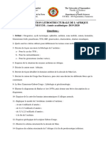 TD Evolution Lithostructurale de L'afrique 2019-2020