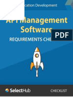 API Management Software Requirements Checklist