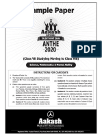 ANTHE2020 - FDN - (VII Moving To VIII) - Sample Paper