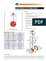 Series 6600 Model 101C Slide Gate: Features