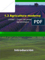 Agricultura Moderna - Origen de Pensamiento Agroecológico